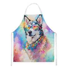 Load image into Gallery viewer, Siberian Husky Hippie Dawg Apron – Artist-Designed Kitchen, BBQ &amp; Craft Apron