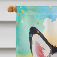 Load image into Gallery viewer, Siberian Husky Hippie Dawg House Flag