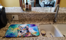 Load image into Gallery viewer, Siberian Husky Hippie Dawg Dish Drying Mat