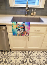 Load image into Gallery viewer, Siberian Husky Hippie Dawg Kitchen Towel