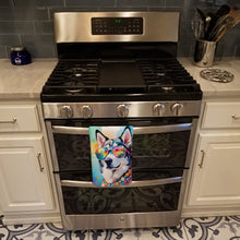 Load image into Gallery viewer, Siberian Husky Hippie Dawg Kitchen Towel