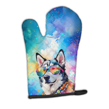 Load image into Gallery viewer, Siberian Husky Hippie Dawg Oven Mitt