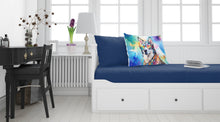 Load image into Gallery viewer, Siberian Husky Hippie Dawg Standard Pillowcase – Artistic Decorative Front, White Back