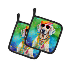 Load image into Gallery viewer, Weimaraner Hippie Dawg Pot Holders - Set of 2 Decorative Kitchen Helpers | Made in the USA