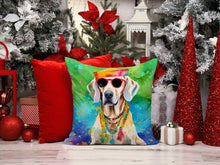 Load image into Gallery viewer, Weimaraner Hippie Dawg Throw Pillow - 14x14 Decorative Pillow – Art for Your Home &amp; Patio