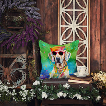 Load image into Gallery viewer, Weimaraner Hippie Dawg Fabric Decorative Pillow