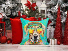 Load image into Gallery viewer, Weimaraner Hippie Dawg Fabric Decorative Pillow
