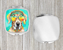 Load image into Gallery viewer, Weimaraner Hippie Dawg Compact Mirror – Stylish Purse Mirror with Artistic Covers