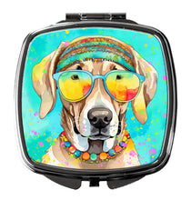 Load image into Gallery viewer, Weimaraner Hippie Dawg Compact Mirror – Stylish Purse Mirror with Artistic Covers