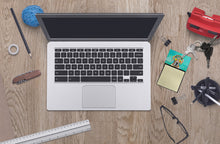 Load image into Gallery viewer, Weimaraner Hippie Dawg Sticky Note Holder- Refiilable Desk Accessory Note Pad