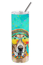 Load image into Gallery viewer, Weimaraner Hippie Dawg Stainless Steel Skinny Tumbler