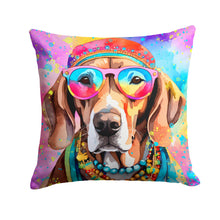 Load image into Gallery viewer, Weimaraner Hippie Dawg Throw Pillow - 14x14 Decorative Pillow – Art for Your Home &amp; Patio