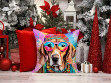 Load image into Gallery viewer, Weimaraner Hippie Dawg Fabric Decorative Pillow
