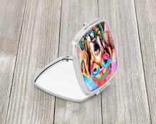 Load image into Gallery viewer, Weimaraner Hippie Dawg Compact Mirror – Stylish Purse Mirror with Artistic Covers