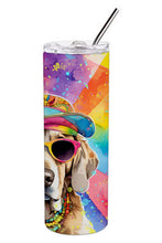 Load image into Gallery viewer, Weimaraner Hippie Dawg Stainless Steel Skinny Tumbler