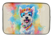 Load image into Gallery viewer, Westie Hippie Dawg Dish Drying Mat