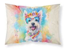 Load image into Gallery viewer, Westie Hippie Dawg Standard Pillowcase – Artistic Decorative Front, White Back