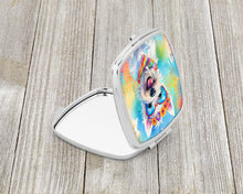 Load image into Gallery viewer, Westie Hippie Dawg Compact Mirror – Stylish Purse Mirror with Artistic Covers