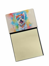 Load image into Gallery viewer, Westie Hippie Dawg Sticky Note Holder- Refiilable Desk Accessory Note Pad