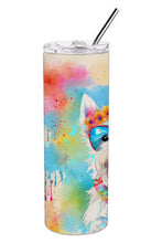 Load image into Gallery viewer, Westie Hippie Dawg Stainless Steel Skinny Tumbler