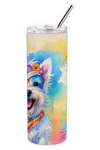 Load image into Gallery viewer, Westie Hippie Dawg Stainless Steel Skinny Tumbler