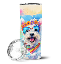 Load image into Gallery viewer, Westie Hippie Dawg Stainless Steel Skinny Tumbler