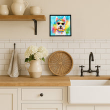 Load image into Gallery viewer, Westie Hippie Dawg Framed Metal Print
