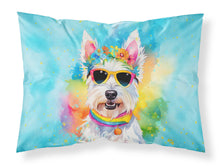 Load image into Gallery viewer, Westie Hippie Dawg Standard Pillowcase – Artistic Decorative Front, White Back