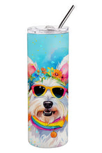 Load image into Gallery viewer, Westie Hippie Dawg Stainless Steel Skinny Tumbler