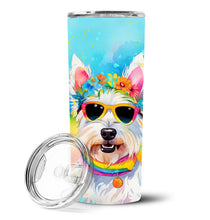 Load image into Gallery viewer, Westie Hippie Dawg Stainless Steel Skinny Tumbler