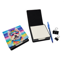Load image into Gallery viewer, Westie Hippie Dawg PU Leather Note Paper Holder