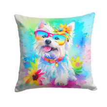 Load image into Gallery viewer, Westie Hippie Dawg Fabric Decorative Pillow