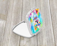 Load image into Gallery viewer, Westie Hippie Dawg Compact Mirror – Stylish Purse Mirror with Artistic Covers
