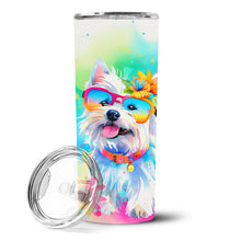 Load image into Gallery viewer, Westie Hippie Dawg Stainless Steel Skinny Tumbler