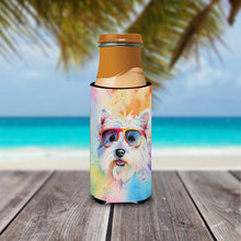 Load image into Gallery viewer, Westie Hippie Dawg Slim Can Huggers – Fun, Functional Drink Coolers for Every Occasion