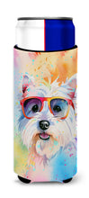 Load image into Gallery viewer, Westie Hippie Dawg Slim Can Huggers – Fun, Functional Drink Coolers for Every Occasion