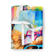 Load image into Gallery viewer, Yorkshire Terrier Hippie Dawg Apron – Artist-Designed Kitchen, BBQ &amp; Craft Apron