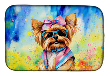 Load image into Gallery viewer, Yorkshire Terrier Hippie Dawg Dish Drying Mat