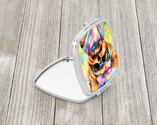 Load image into Gallery viewer, Yorkshire Terrier Hippie Dawg Compact Mirror – Stylish Purse Mirror with Artistic Covers