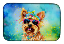 Load image into Gallery viewer, Yorkshire Terrier Hippie Dawg Dish Drying Mat