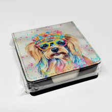 Load image into Gallery viewer, Yorkshire Terrier Hippie Dawg PU Leather Note Paper Holder