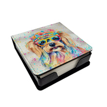 Load image into Gallery viewer, Yorkshire Terrier Hippie Dawg PU Leather Note Paper Holder
