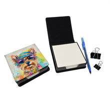 Load image into Gallery viewer, Yorkshire Terrier Hippie Dawg PU Leather Note Paper Holder
