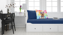 Load image into Gallery viewer, Yorkshire Terrier Hippie Dawg Standard Pillowcase – Artistic Decorative Front, White Back