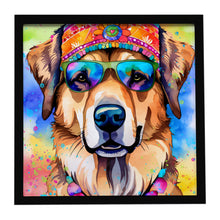 Load image into Gallery viewer, Hippie Dawg Framed Metal Print