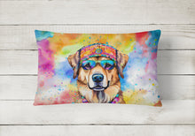 Load image into Gallery viewer, Hippie Dawg Fabric Decorative Pillow