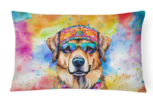 Load image into Gallery viewer, Hippie Dawg Fabric Decorative Pillow