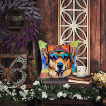 Load image into Gallery viewer, Hippie Dawg Fabric Decorative Pillow