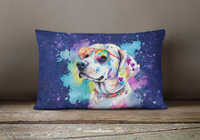 Load image into Gallery viewer, Hippie Dawg Fabric Decorative Pillow