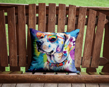 Load image into Gallery viewer, Hippie Dawg Throw Pillow - 14x14 Decorative Pillow – Art for Your Home &amp; Patio